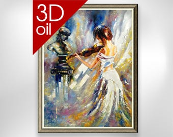 ミュージシャン - 女性バイオリン | 有名アーティストの絵画の美術館