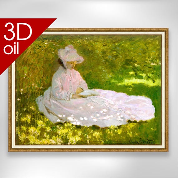 春 - クロード・モネ | 著名な画家の絵画を美術館品質の3D油彩