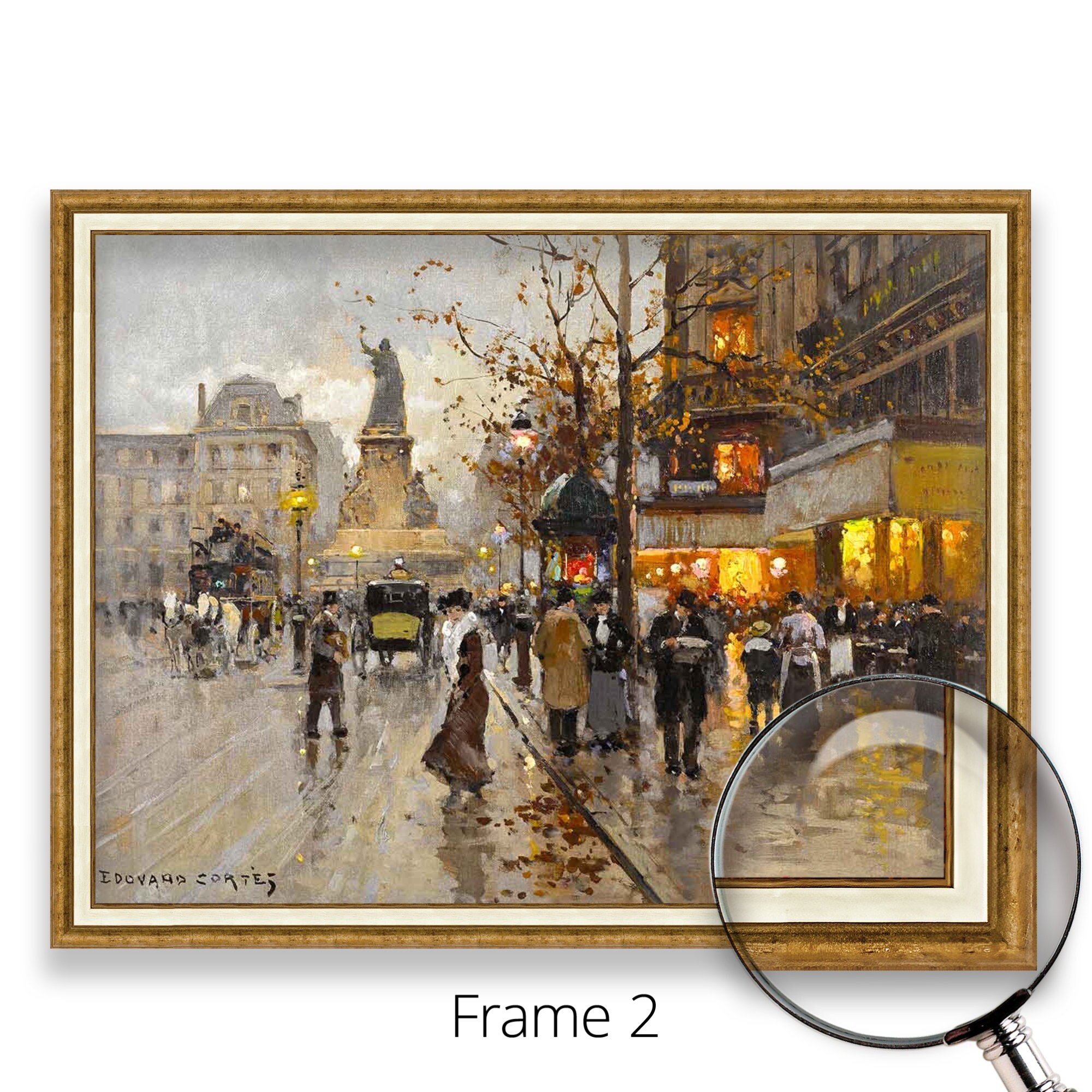 Edouard Leon Cortes- Republic Square | Museum Quality 3D Oil