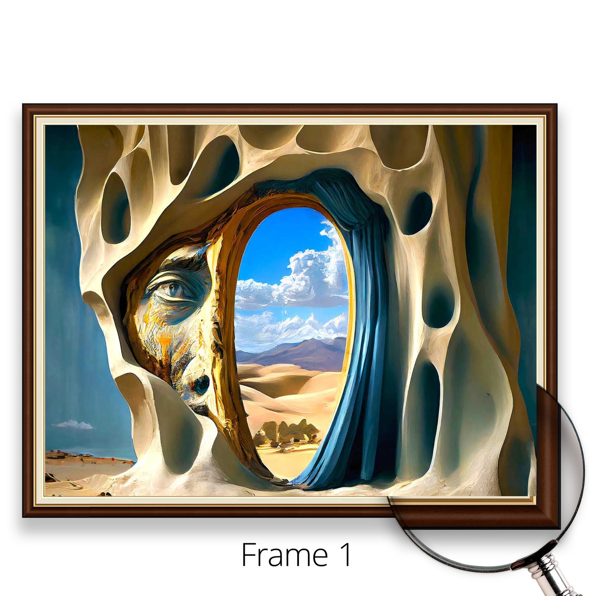 サルバドール・ダリにインスパイアされた、すべての夢への砂漠の入り口 | 有名アーティストの絵画の美術館品質の3D油絵キャンバスプリント - Etsy  日本