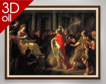 The Meeting of Dido and Aeneas - Sir Nathaniel Dance-Holland | Museum Quality 3D Oil Canvas Print of Famous Artist Painting