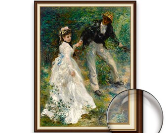 Renoir、LA PROMENADE、海外版超希少レゾネ、新品額付 Pierre Auguste Renoir - La Promenade | Museum Quality 3D Oil
