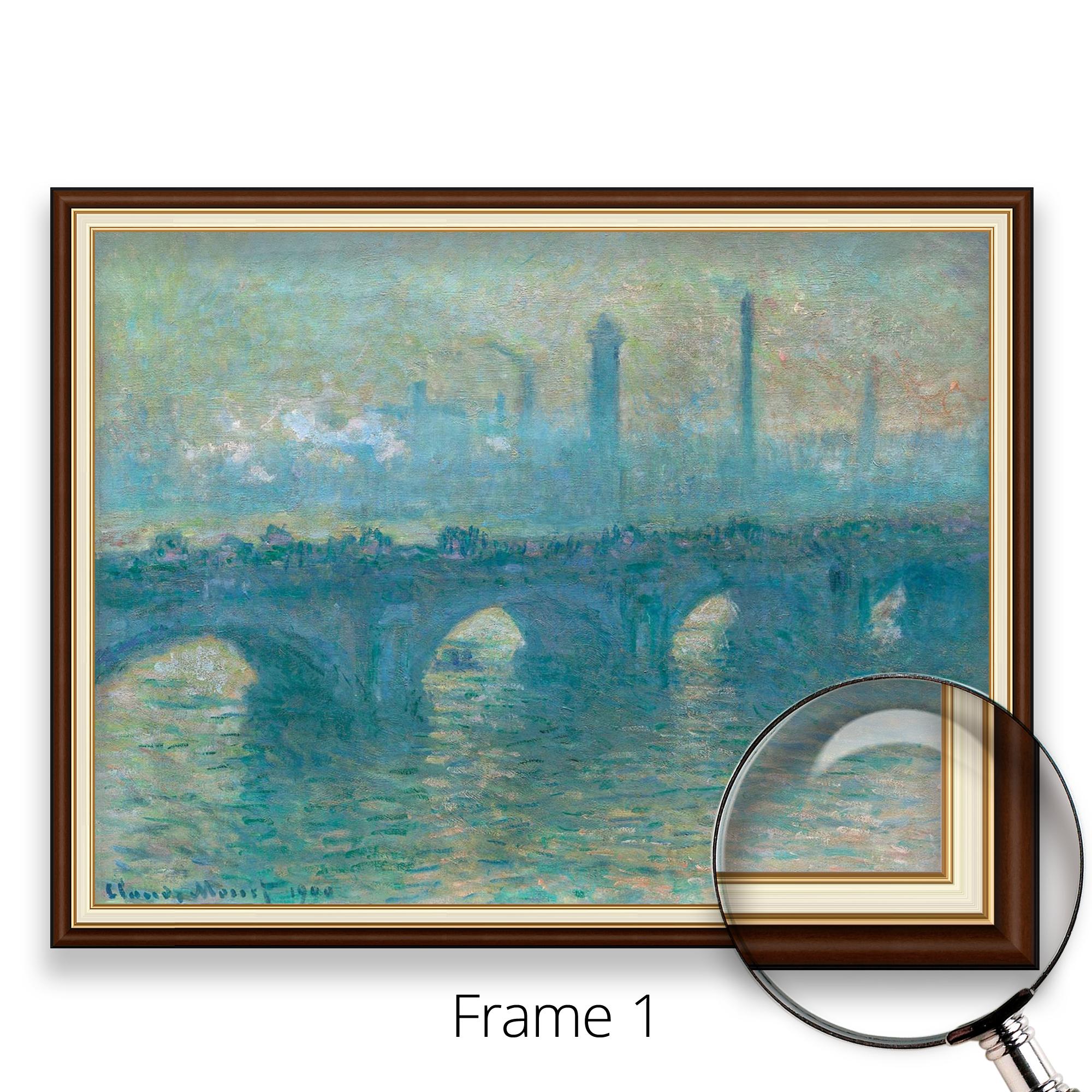 Claude Monet - Waterloo Bridge, Gray Weather | Museum Quality 3D