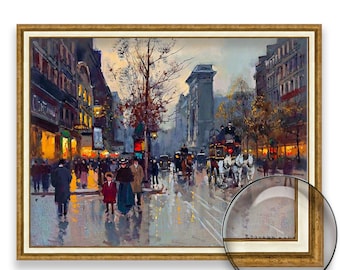 Edouard Leon Cortes - Boulevard De La Madeleine, Trois Quartiers