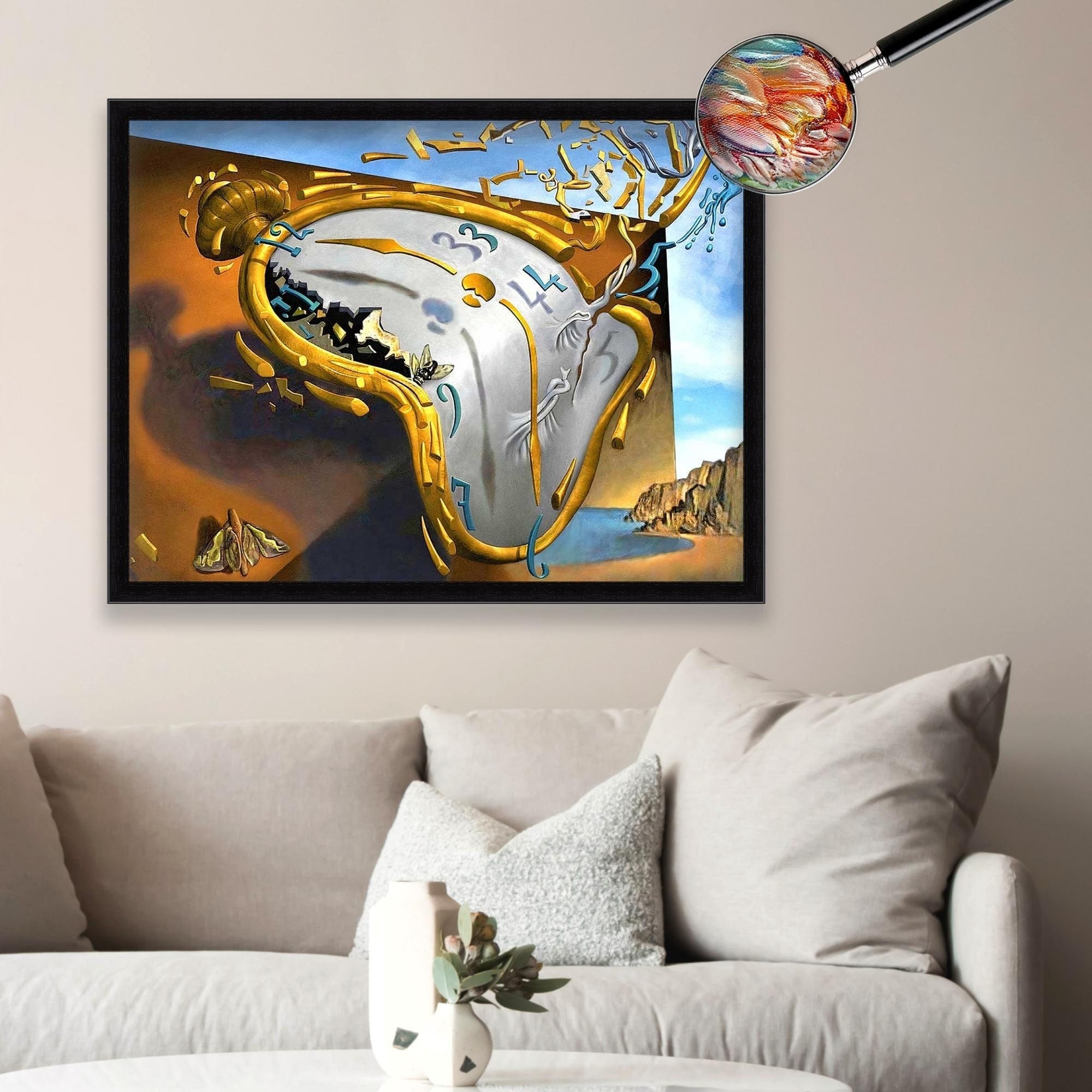 Melting Clock Salvador Dali Museum Quality 3D Oil Canvas - Etsy
