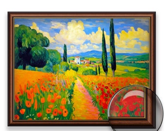 トスカーナ地中海の夏の風景 VIII | 有名アーティストの絵画の美術館
