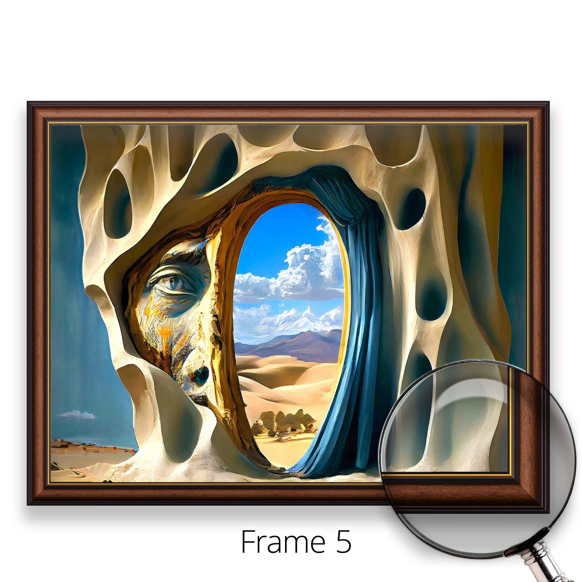 複製画・額縁付き・ダリ・「夢」 Salvador □サルバドール・ダリ Dali