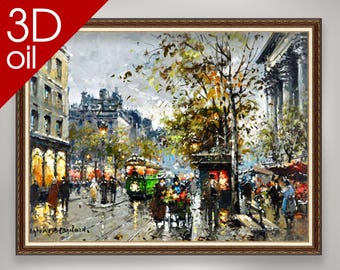Paris II - Antoine Blanchard | 3D Öl Leinwand Druck des berühmten Künstlers