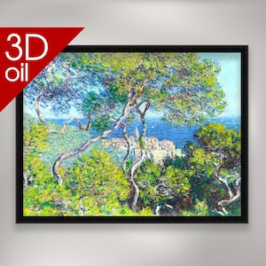 Claude Monet - Bordighera | Museum Quality 3D Oil Canvas Print of Famous Artist Painting