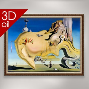 Der große Masturbator - Salvador Dali | 3D Öl Leinwand Druck des berühmten Künstlers
