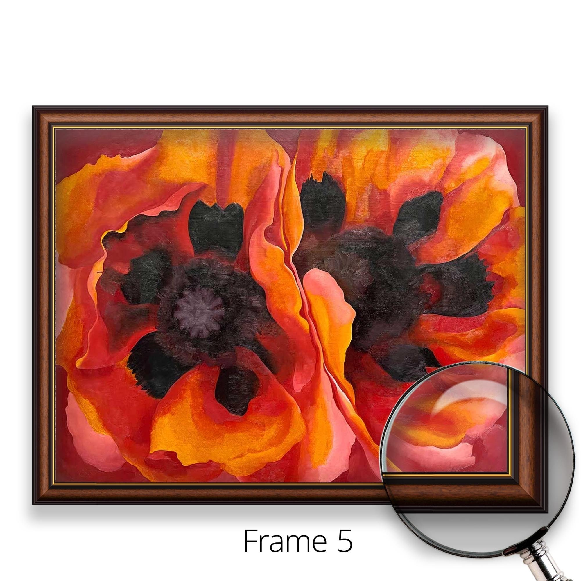 Georgia O'keeffe - Oriental Poppies | Museum Quality 3D Oil Canvas