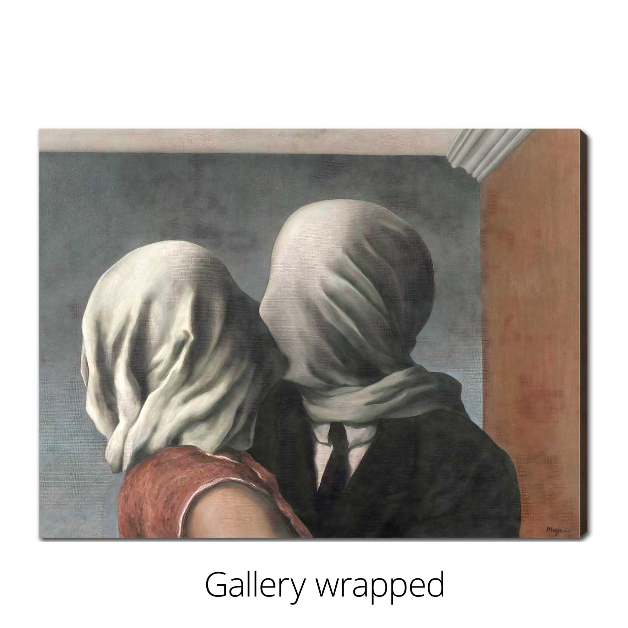 恋人たち - ルネ・マグリット | 有名アーティストの絵画の美術館品質3D