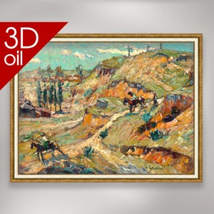 The Riders by Ernest Lawson | Museum Quality 3D Oil Canvas Print of Famous Artist Painting