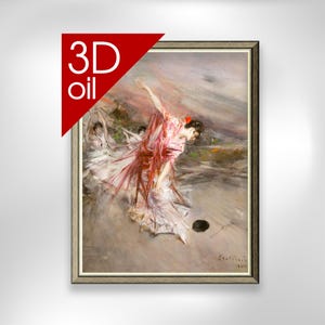 La Danzatrice Spagnola - Giovanni Boldini | Museum Quality 3D Oil Canvas Print of Famous Artist Painting