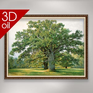 Oak - Ivan Shishkin | Museum Quality 3D Oil Canvas Print of Famous Artist Painting