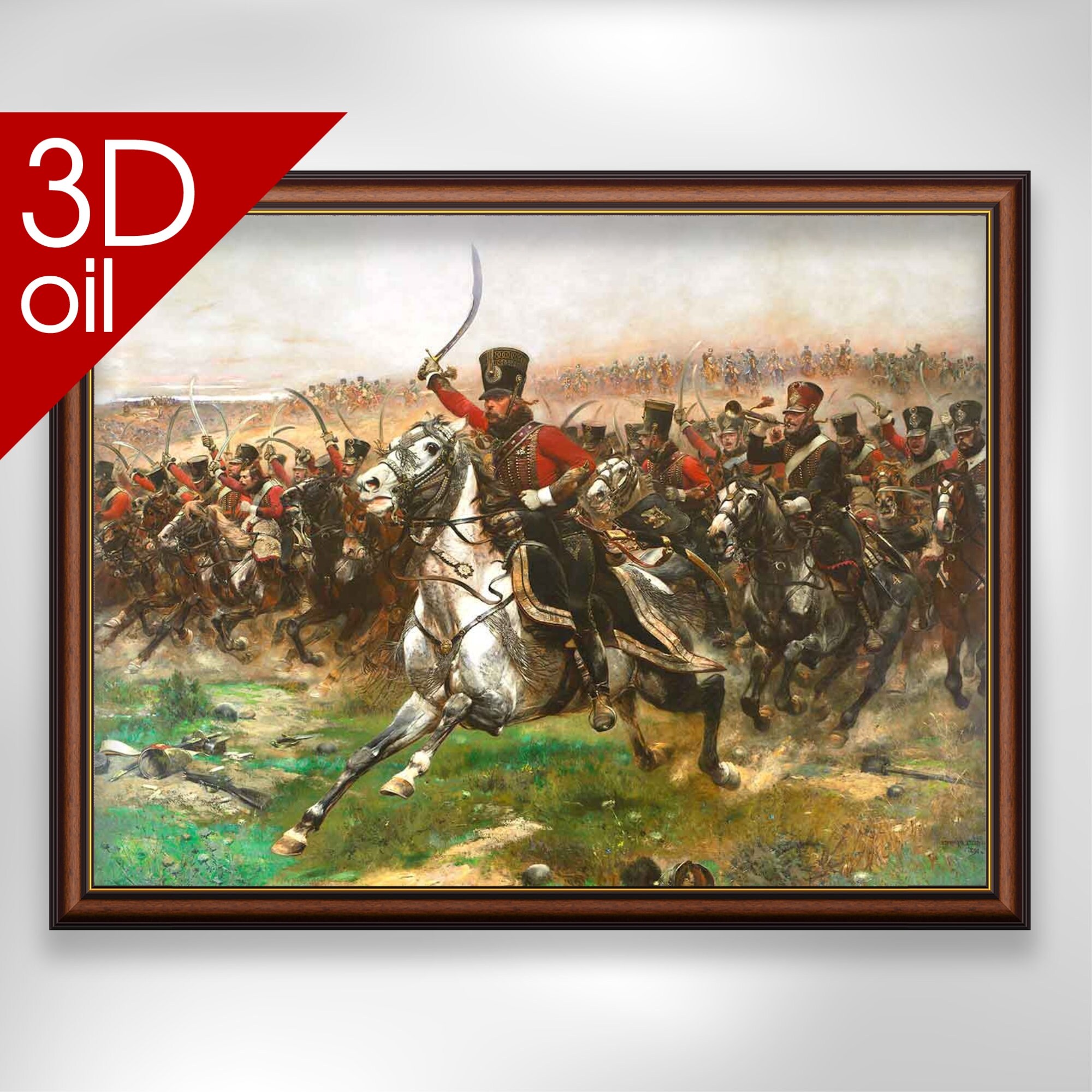 Vive L'Empereur, Napoleonic wars - Edouard Detaille  | Museum Quality 3D Oil Canvas Print of Famous Artist Painting