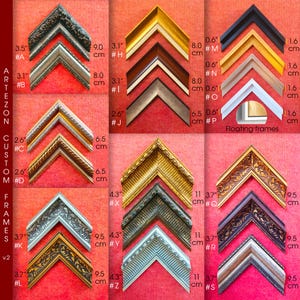 a bunch of different types of metal frames