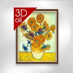 フィンセント・ファン・ゴッホ 3本のひまわり 肉筆 油絵 自作模写G01 フィンセント・ファン・ゴッホ 3本のひまわり 肉筆 油絵 自作