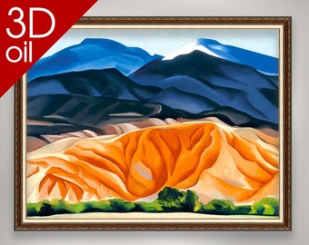 Georgia O’Keeffe - Black Mesa Landscape | Museum Quality 3D Oil Canvas Print of Famous Artist Painting