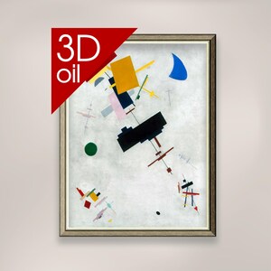 Kazimir Malevich - Suprematism | Museum Quality 3D Oil Canvas Print of Famous Artist Painting