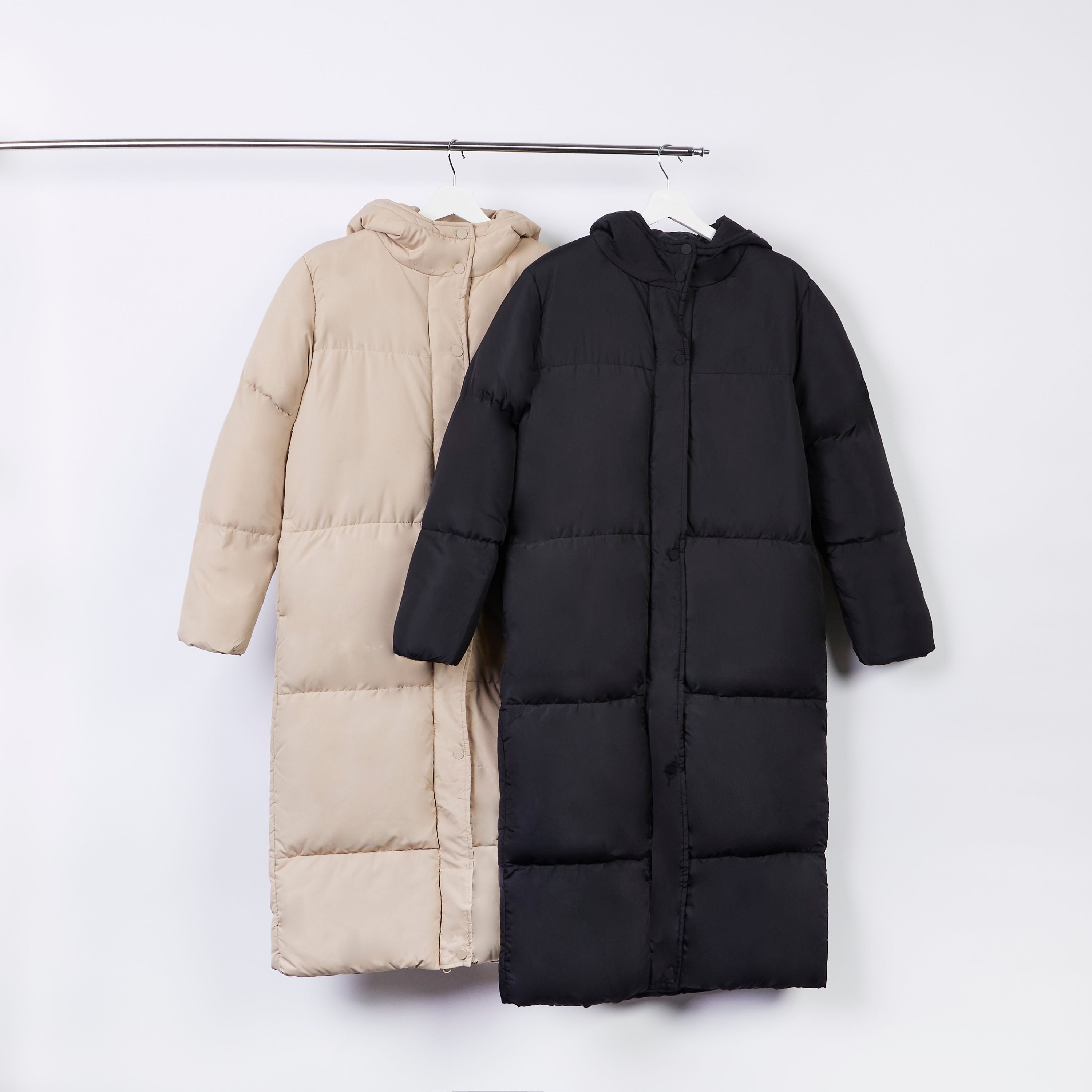 Ankle length puffer jacket top