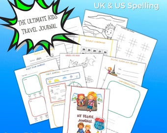 Kids Vacation Journal Printable - Etsy