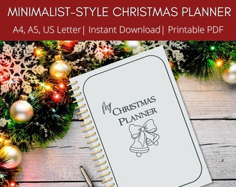PRINTABLE Christmas Planner| Holiday Planner| Christmas Journal| Christmas Recipes| Christmas Gift Tracker | Christmas Party Planner