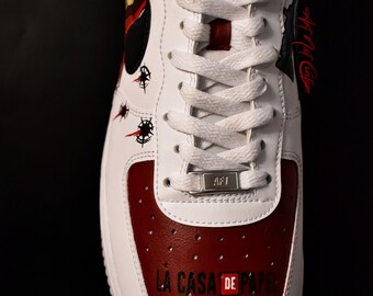 Casa de papel nike air force 1 | Domestika