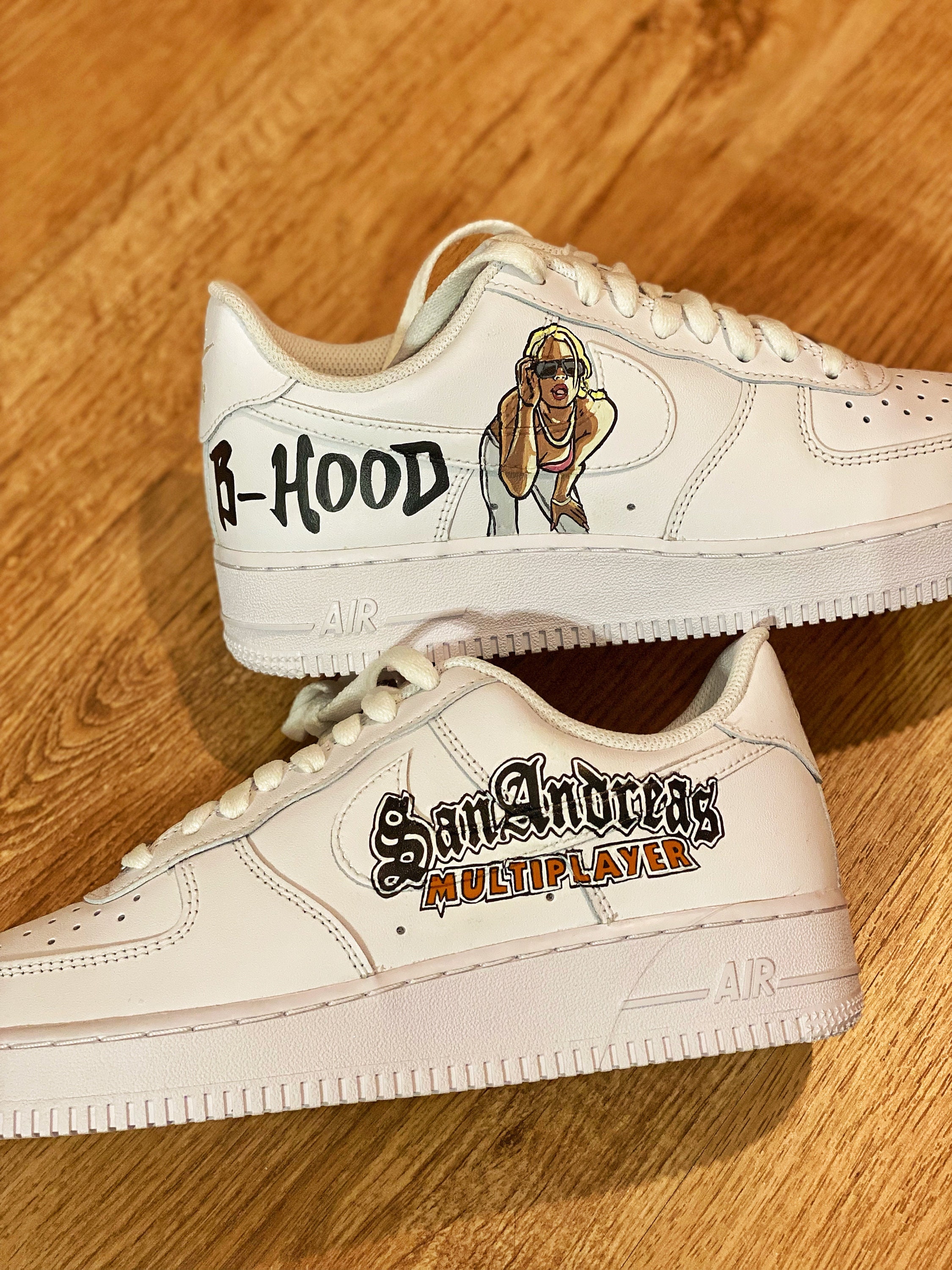 GTA San Andreas GTA Custom Shoes Custom Sneakers Made to Etsy
