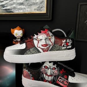 Scarpe personalizzate da uomo/donna Air Force 1 low AF1 Halloween edition personalizzate/Design unico/dipinte a mano/Realizzate su ordinazione