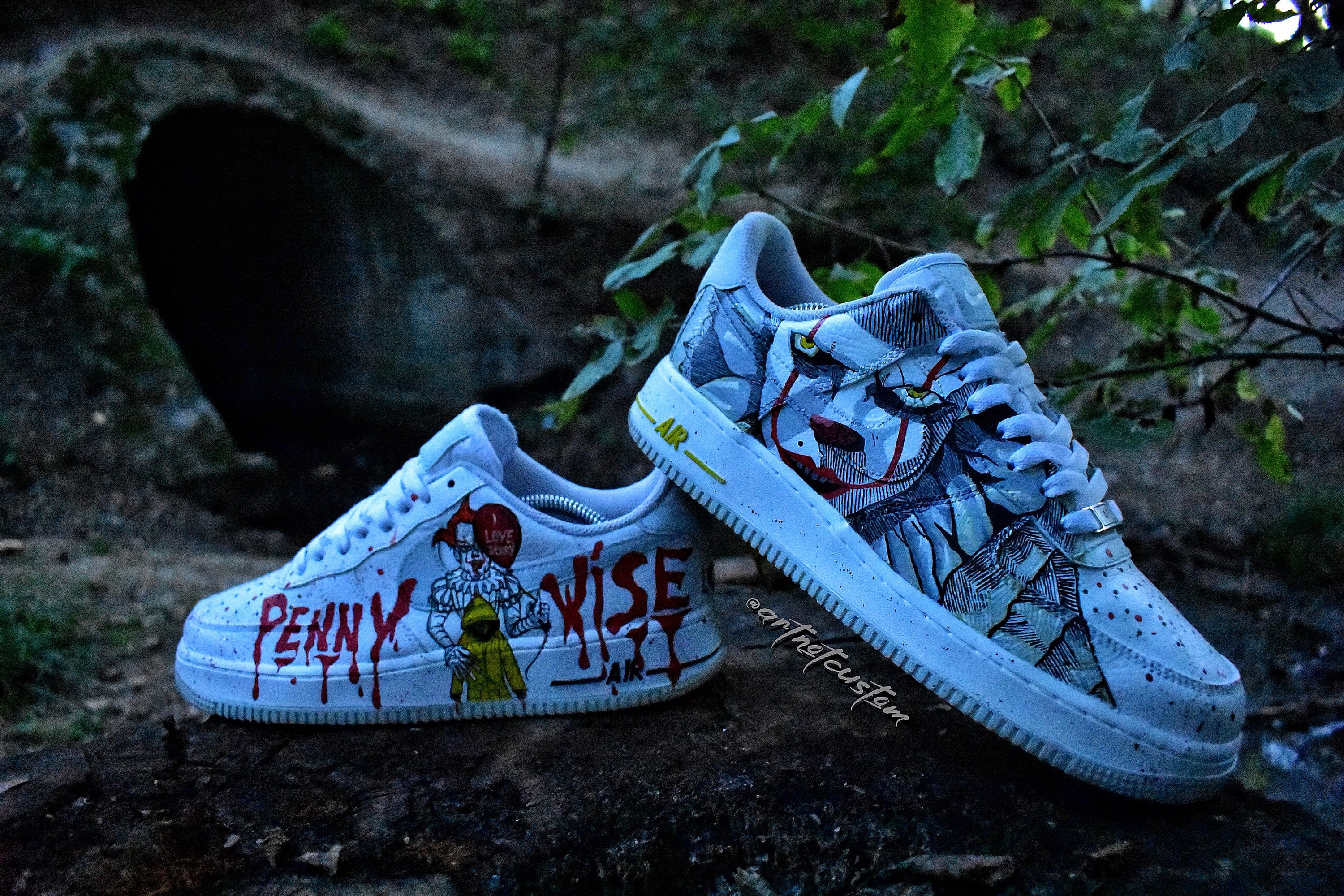 Pennywise Air Force 1 Low AF1 Custom Unique Design 100% | Etsy