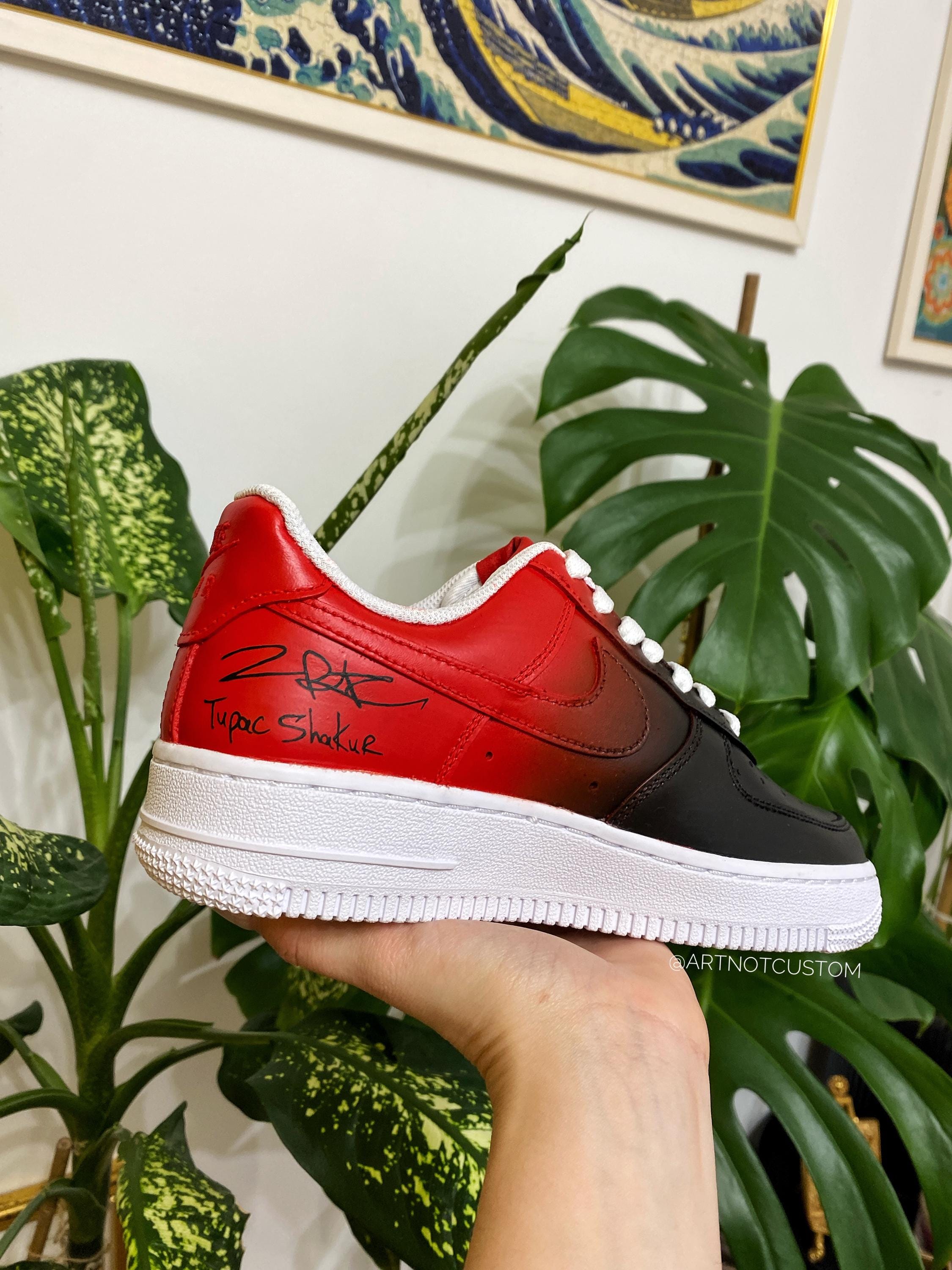 custom air force 1 tupac