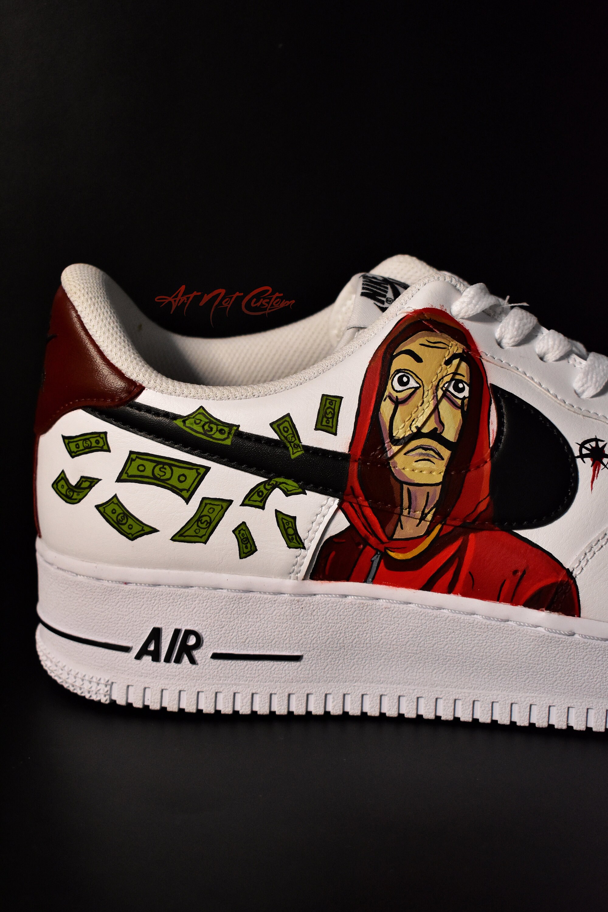 La Casa De Papel Money Heist AF1 Custom Shoes | Etsy