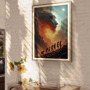 Surreal Psychedelic Wall Art | Trippy Abstract Digital Download | Visionary Fantasy Poster | Printable Canvas Style Artwork for Home Decor