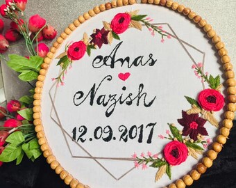 Embroidered Name Hoop Art Etsy Embroidered Name Hoop Art Etsy