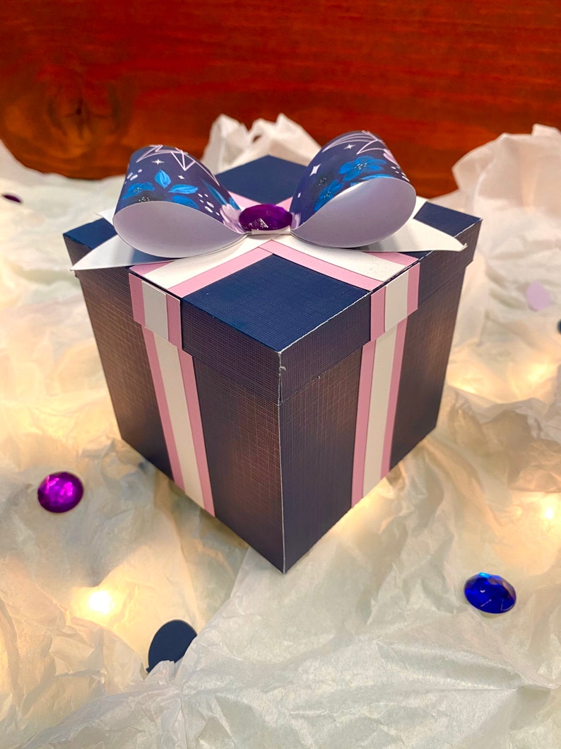 Birthday Cake Explosion Box Digital File Instant Download Etsy