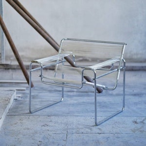 Marcel Breuer Wassily Style Spaghetti B3 Chairs 1980s Italy