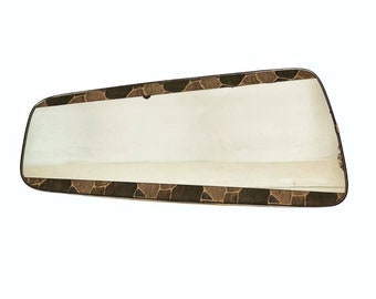 Mid Century asymmetric  mirror Original kidney mirror standard style  from the 50s 60s