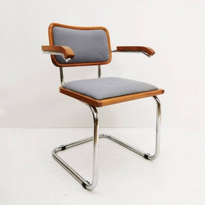 Marcel Breuer B32  upholstered Cesca Armchair, bauhaus design by Bene