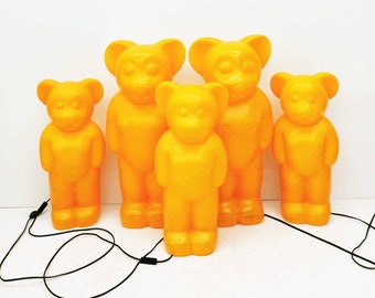 space age Lumi bear german by heico or Flötotto, Haribo Bear lamp vintage Night Lamp From 1970'S retro Children Lighting