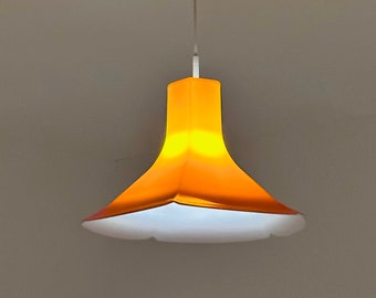 Space age  orange pendant lamp flower model  Germany. 1970