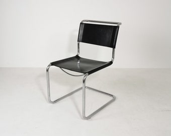 1 av 3 Mid-Century Vintage S33-stol från Mart Stam, Italien, 1980-talet