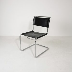 1 of 3 Mid-Century Vintage S33 chair from Mart Stam Italy 1980er