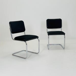 Set van 2 Mid-Century S32 Cantilever stoelen van Marcel Breuer & Mart Stam voor Thonet, Duitsland, jaren 80