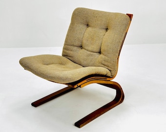 Mid century Norwegian Kengu lounge chair by Elsa & Nordahl Solheim for Rybo Rykken - 1970s