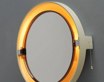 Round Mirrors, Set of Two: Space Age Plastic Mirror, Make up