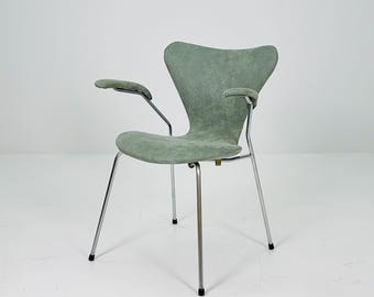 Sillón excepcional Arne Jacobsen 3207, «The Seven Chair», para Fritz Hansen, Dinamarca, década de 1960