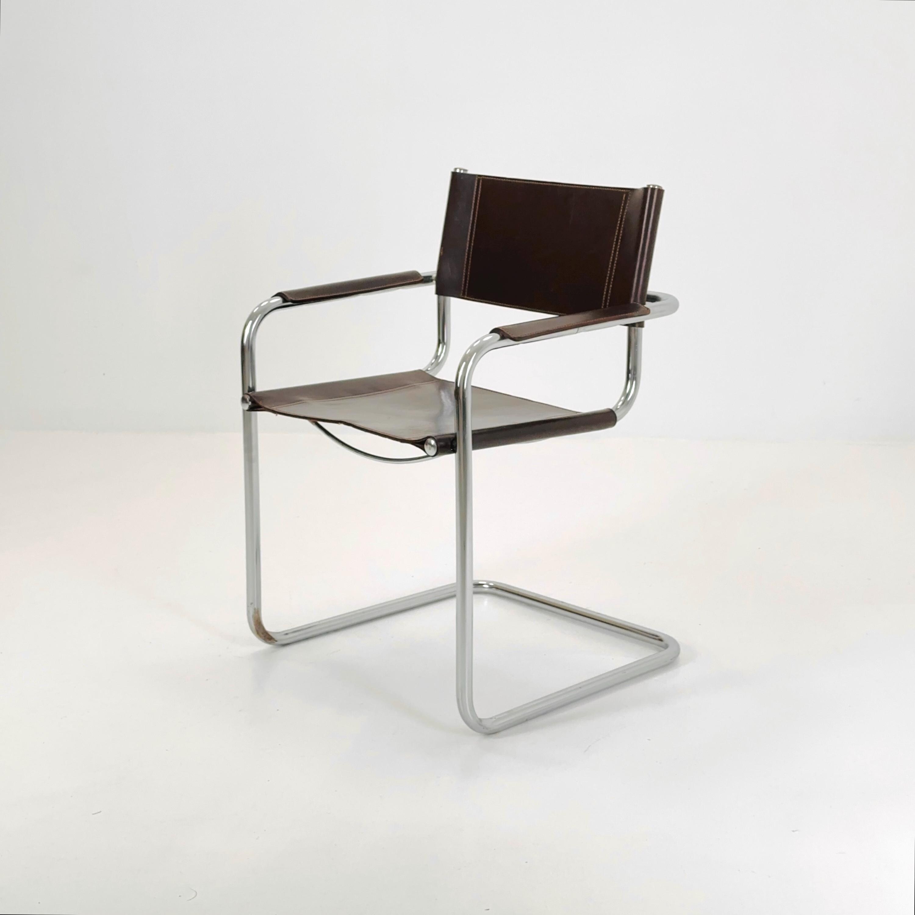 bauhaus Japanミッドセンチュリーデスクチェア ミッドセンチュリー バウハウス ダークブラウン アームチェア、Centro