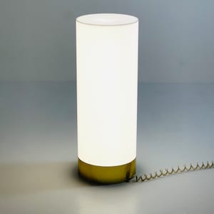 space age white plexiglass floor lamp Germany 1980s