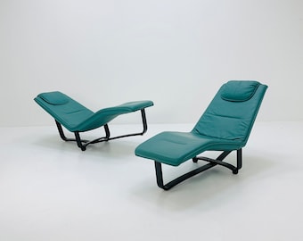 1 de 2 Sillón reclinable Siesta noruego de mediados de siglo, diseñado por Ingmar Relling y Knut Relling para Westnofa, década de 1970